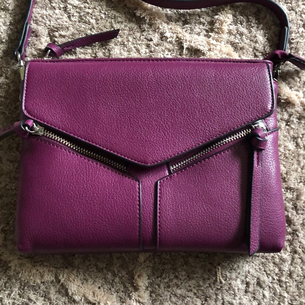 Purple crossbody purse